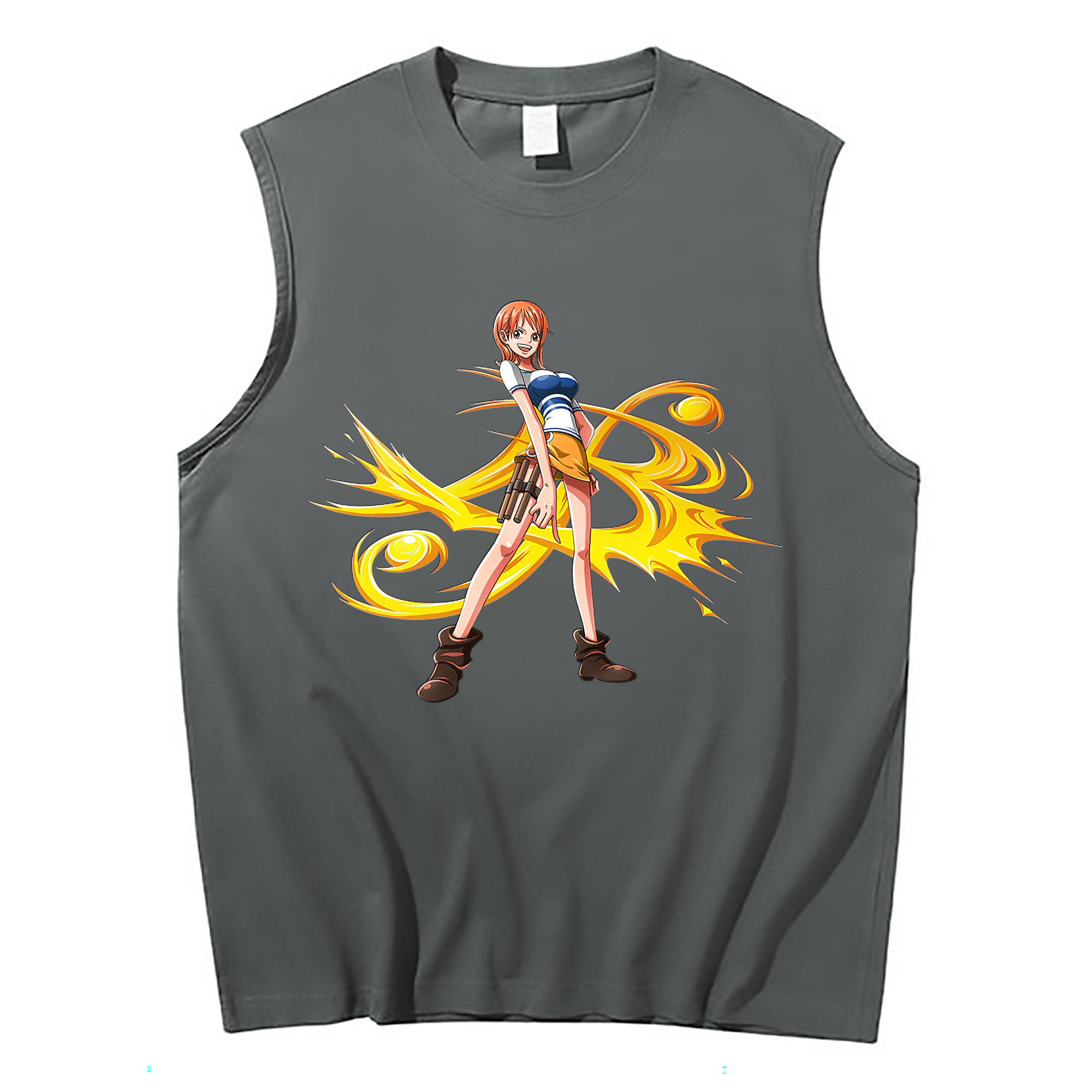 ワンピース ナミ ONE PIECE Nami コットン100％タンクトップ（フロントプリント）